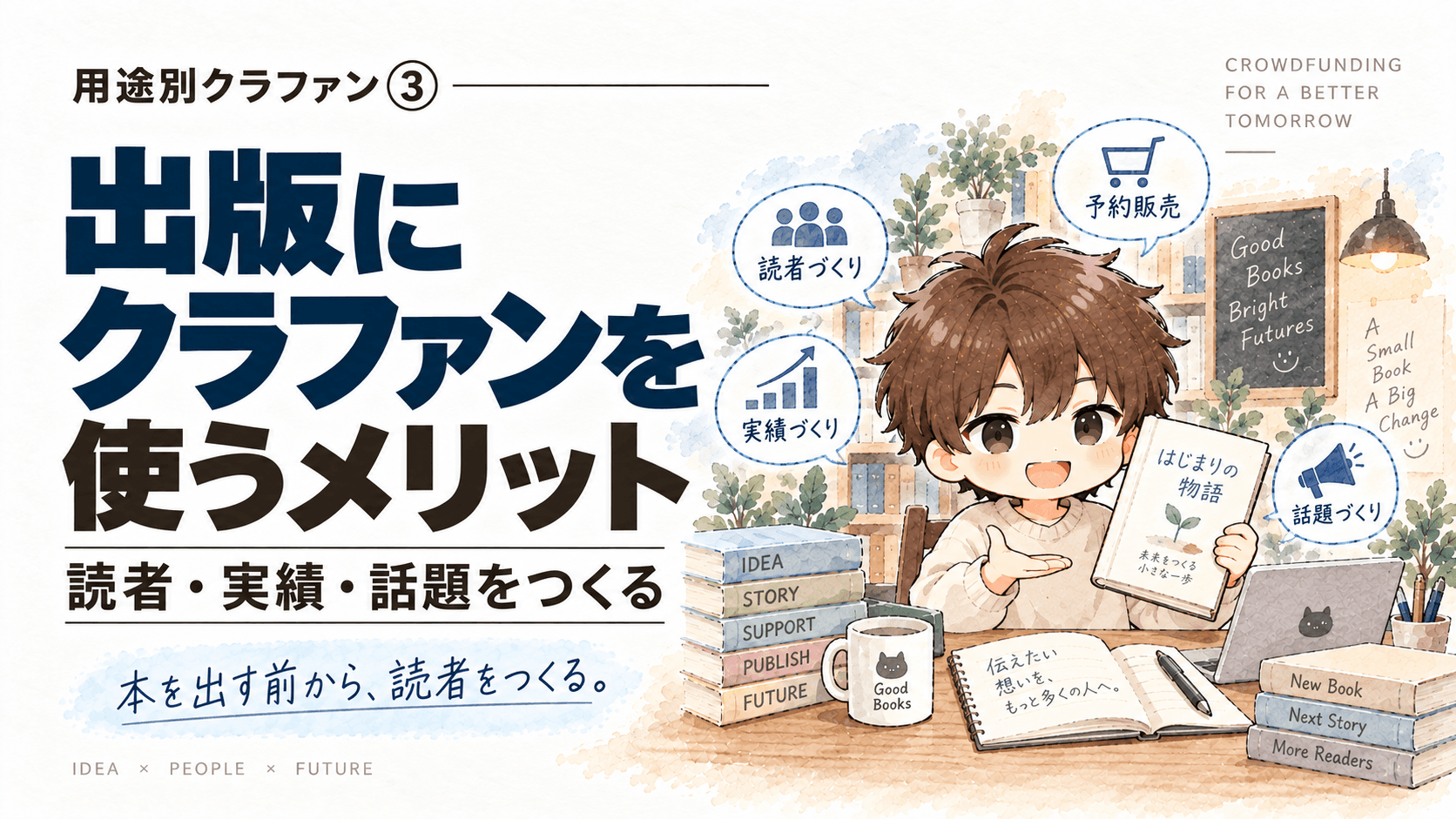 出版にクラファンを使うメリット|本を出す前から読者・実績・話題をつくる方法