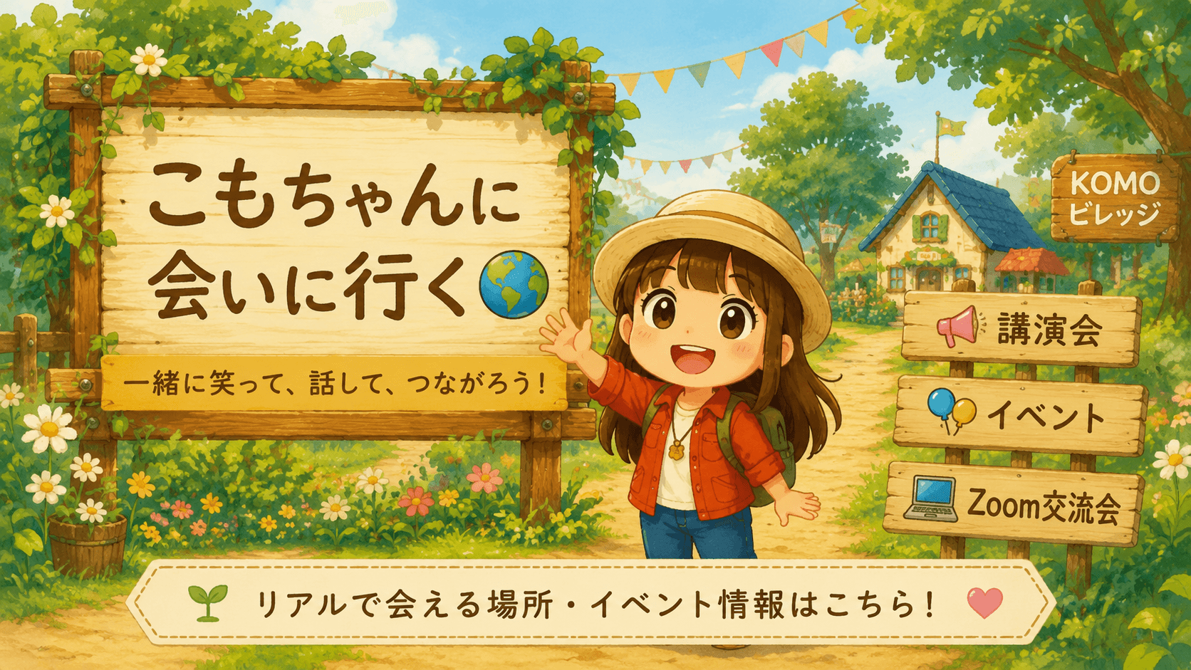 こもちゃんに会いに行く🌏